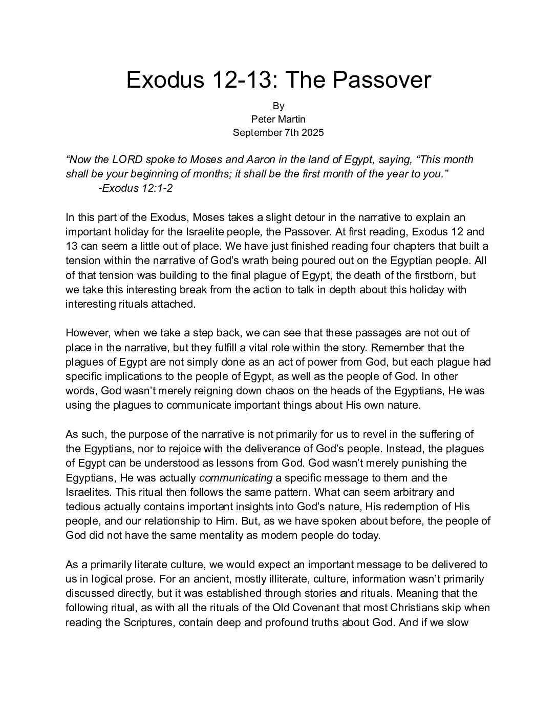 250907 The Passover 1