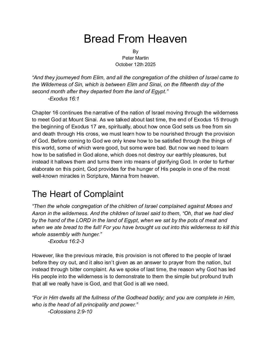 251012 Bread From Heaven