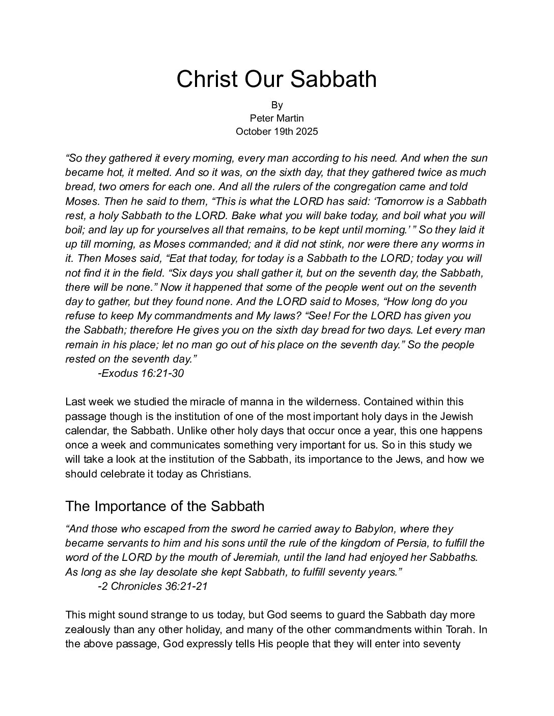 251019 Our Sabbath Rest