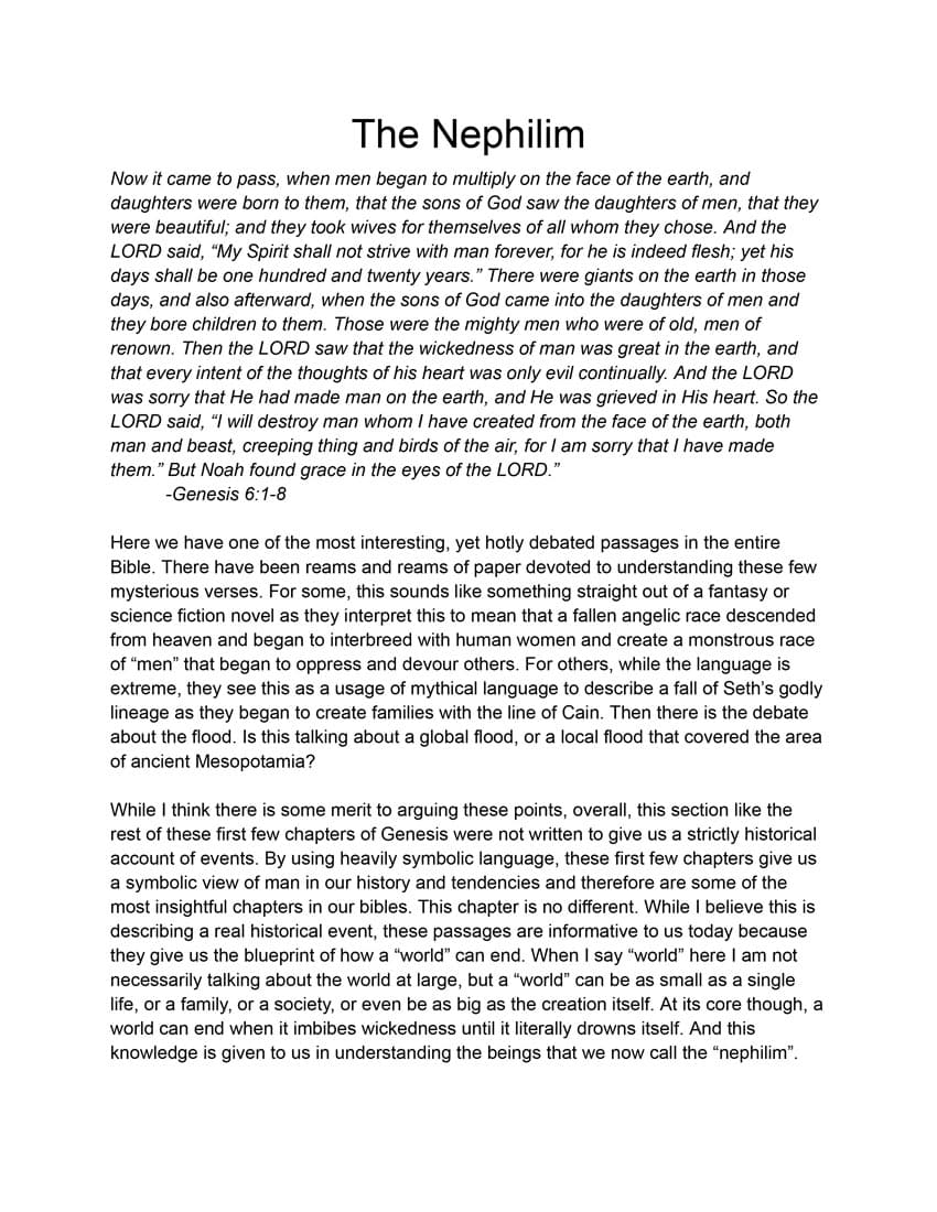 The Nephilim